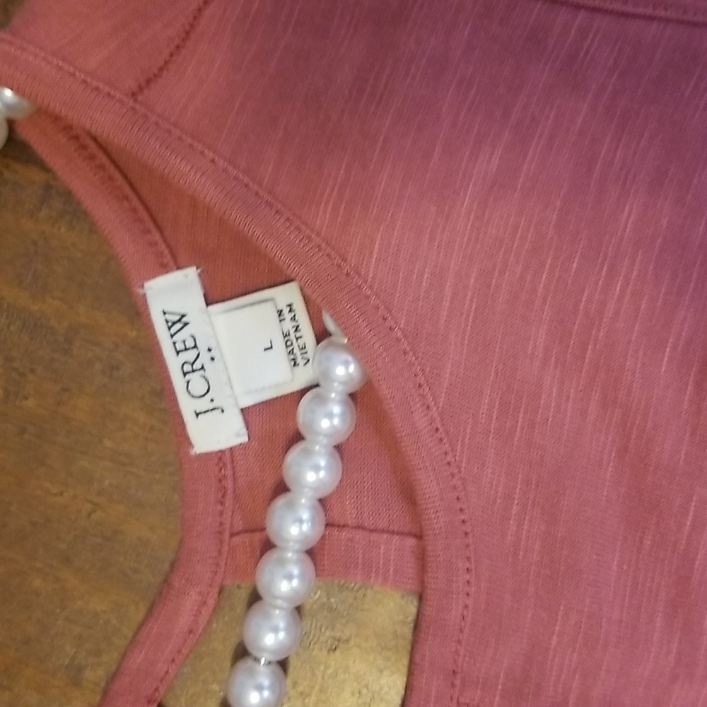 J. Crew Womens Mecrantile Flowy Sleevless Tank Top Dusty Rose Size Large - Picture 6 of 8